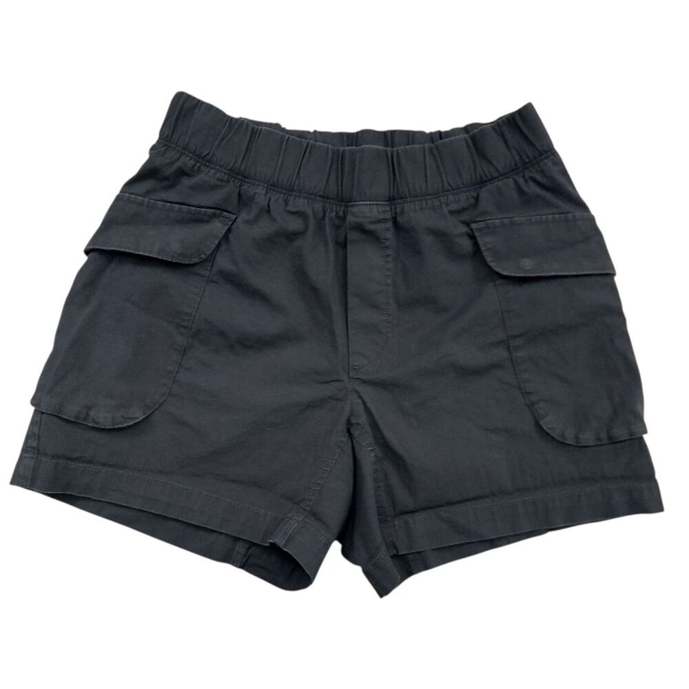 Mountain Hardwear Cargo Shorts Womens Small Black Elastic Waist Hiking Outdoor